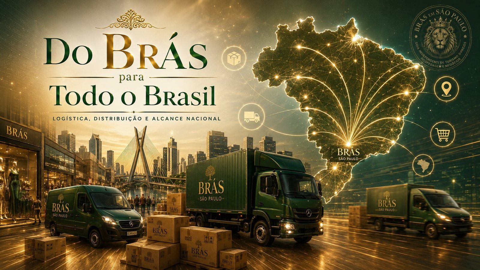 Do Brás para todo o Brasil, logística, distribuição e alcance nacional