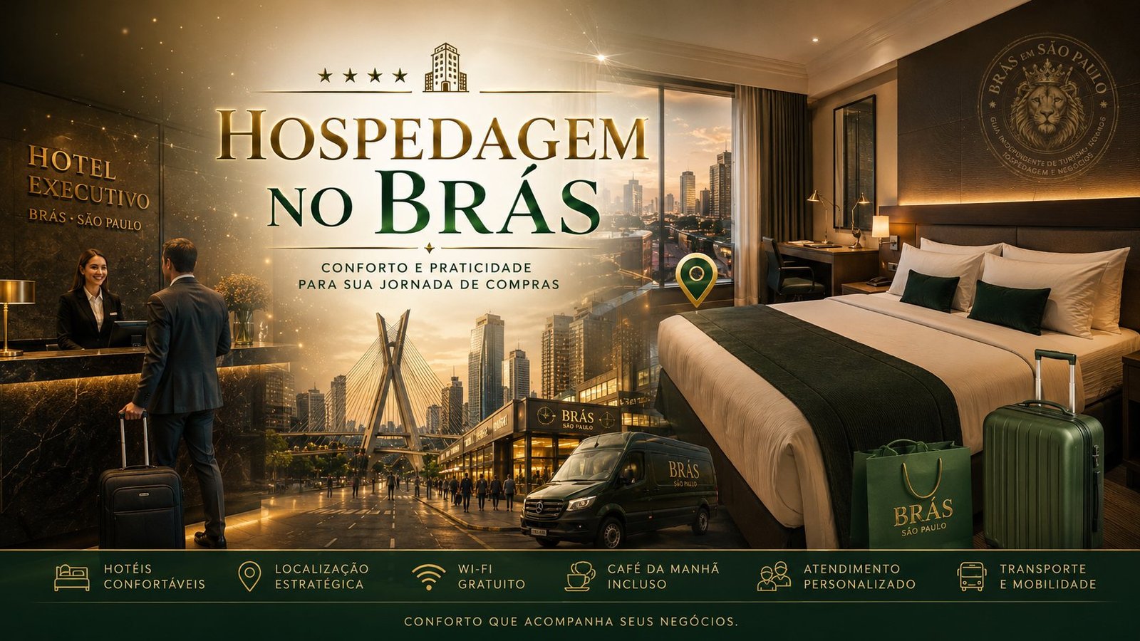 Hospedagem no Brás com conforto e praticidade para jornada de compras