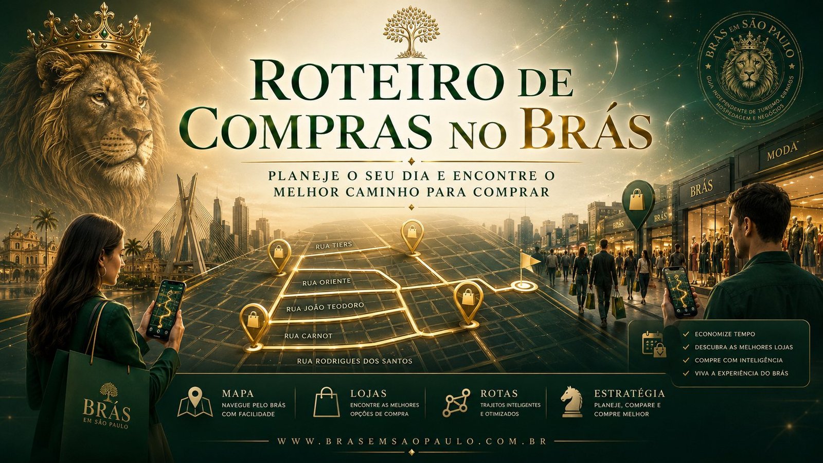 Roteiro de compras no Brás, mapa, lojas, rotas e estratégia